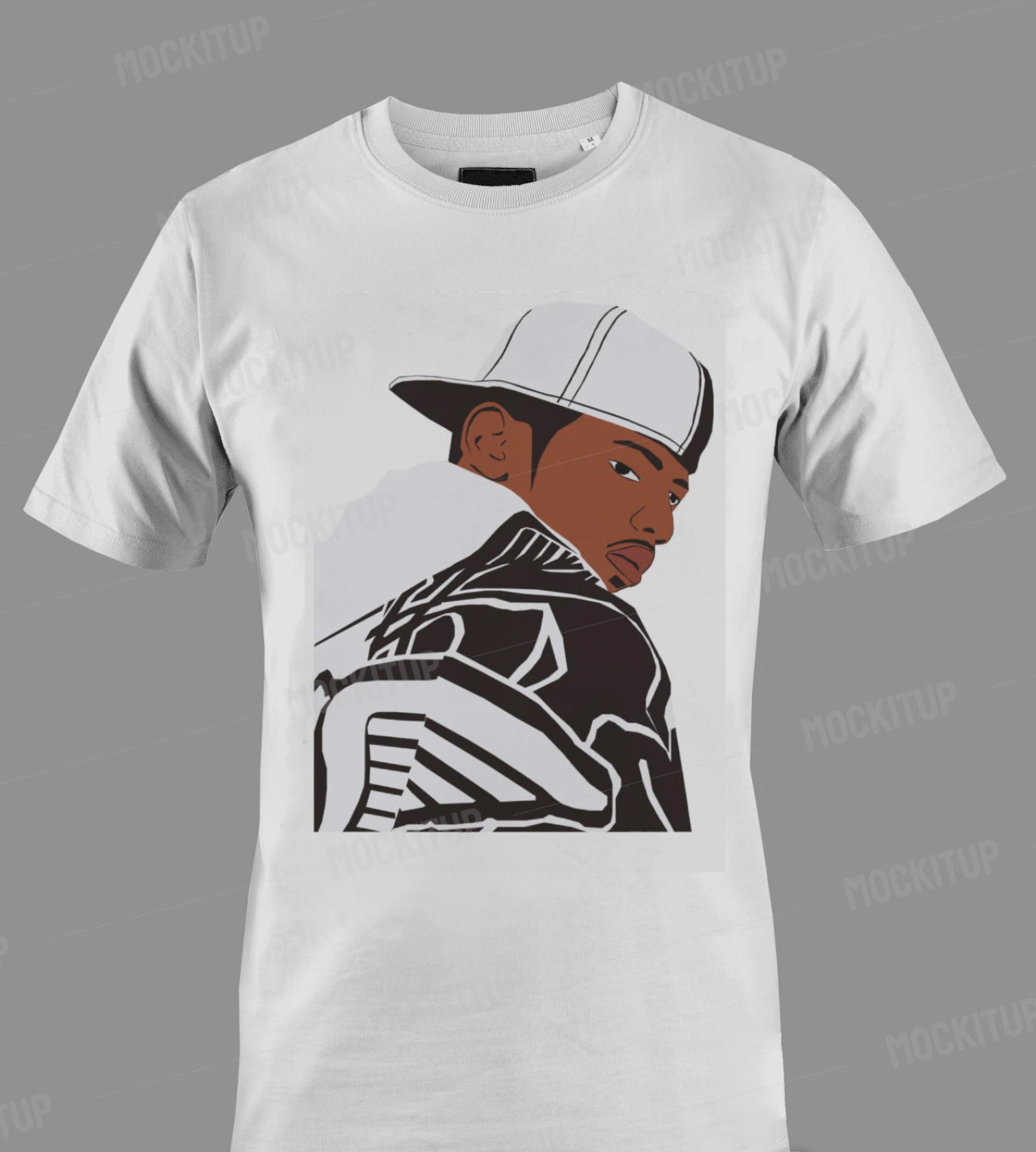 Guy looking back tee