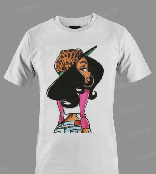 Girl Looking Back tee
