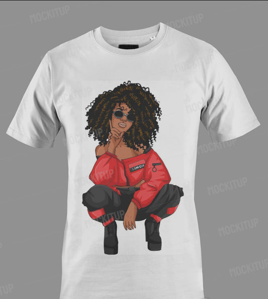 Around the way girl tee